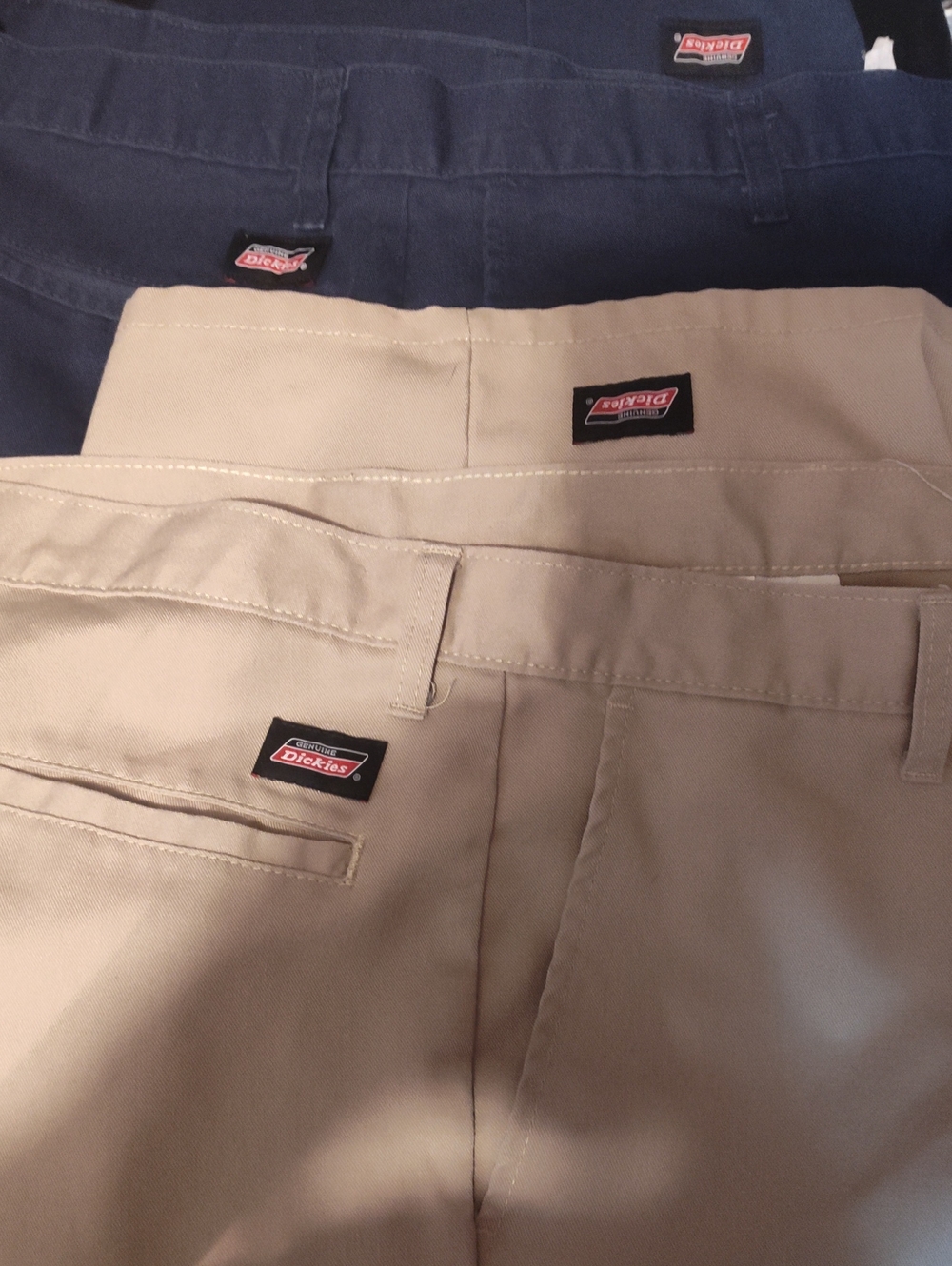 Dickies Men’s Chino Shortts in Khaki and Navy 2 Pair